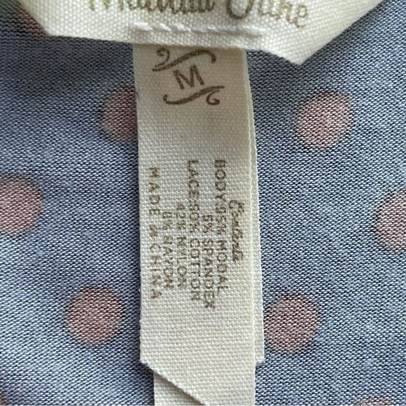 Matilda Jane Orange and Blue Polka-dot Knit Spaghetti Strap Tank, Size M - Picture 5 of 8